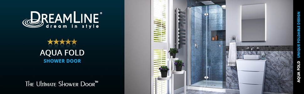 DreamLine SHDR-3634720-01 Aqua Fold 33-1/2 Shower Door