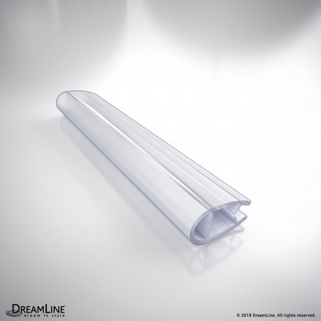 DreamLine 307A-6, Clear Bumper Seal, 76 in. Length, for 1/4 in. (6 mm.) Glass Shower Door