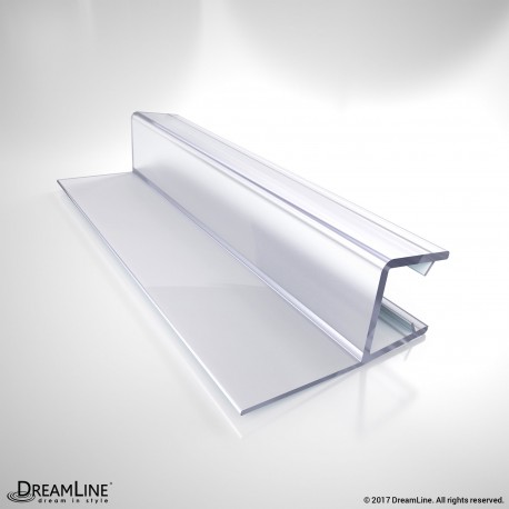 DreamLine 309F-10, Clear Vinyl Seal, 76 in. Length, for 3/8 in. (10 mm.) Glass Shower Door
