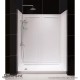 SlimLine 32 - 60 in. x 30 - 36 in. Single Threshold Shower Base Center Drain and QWALL-5 Shower Backwall Kit