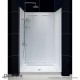 SlimLine 32 - 60 in. x 30 - 36 in. Single Threshold Shower Base Center Drain and QWALL-5 Shower Backwall Kit
