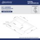 SlimLine 32 - 60 in. x 30 - 36 in. Single Threshold Shower Base Center Drain and QWALL-5 Shower Backwall Kit