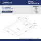 SlimLine 32 - 60 in. x 30 - 36 in. Single Threshold Shower Base Center Drain and QWALL-5 Shower Backwall Kit