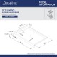 SlimLine 32 - 60 in. x 30 - 36 in. Single Threshold Shower Base Center Drain and QWALL-5 Shower Backwall Kit