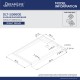 SlimLine 32 - 60 in. x 30 - 36 in. Single Threshold Shower Base Center Drain and QWALL-5 Shower Backwall Kit