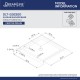SlimLine 32 - 60 in. x 30 - 36 in. Single Threshold Shower Base Center Drain and QWALL-5 Shower Backwall Kit