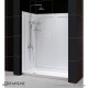 SlimLine 32 - 60 in. x 30 - 36 in. Single Threshold Shower Base Center Drain and QWALL-5 Shower Backwall Kit