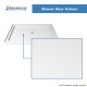 SlimLine 32 - 60 in. x 30 - 36 in. Single Threshold Shower Base Center Drain and QWALL-5 Shower Backwall Kit