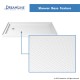 SlimLine 32 - 60 in. x 30 - 36 in. Single Threshold Shower Base Center Drain and QWALL-5 Shower Backwall Kit