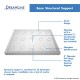 SlimLine 32 - 60 in. x 30 - 36 in. Single Threshold Shower Base Center Drain and QWALL-5 Shower Backwall Kit