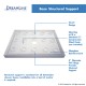 SlimLine 32 - 60 in. x 30 - 36 in. Single Threshold Shower Base Center Drain and QWALL-5 Shower Backwall Kit