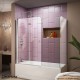 Aqua Fold Bi-Fold Tub Door with Return Panel