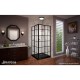 French Corner Sliding Shower Enclosure and Base