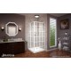 French Corner Sliding Shower Enclosure and Base