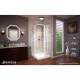 French Corner Sliding Shower Enclosure and Base