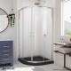 Prime Sliding Shower Enclosure & Black Base Kit