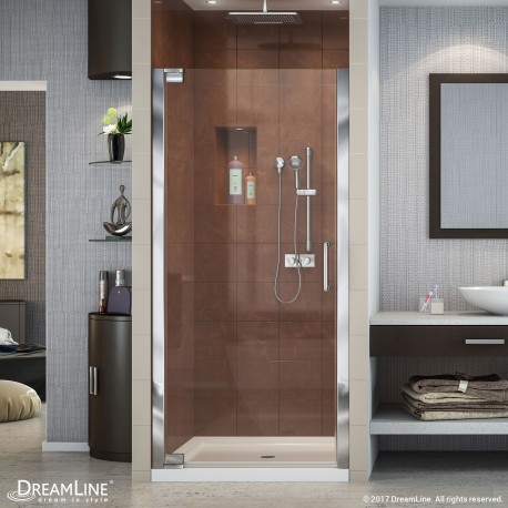Elegance Pivot Shower Door & Base