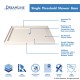 Elegance Pivot Shower Door & Base