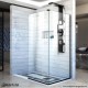 Linea Shower Screens: Two Adjacent Glass Panels