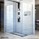 Linea Shower Screens: Two Individual Glass Panels