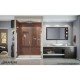 Elegance 49 1/4 - 61 3/4 x 72 Frameless Pivot Shower Door