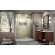Unidoor-X 53 - 60 1/2 Hinged Shower Door