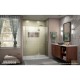 Unidoor-X 53 - 60 1/2 Hinged Shower Door