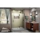 Unidoor-X 53 - 60 1/2 Hinged Shower Door