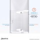 Unidoor-X 53 - 60 1/2 Hinged Shower Door