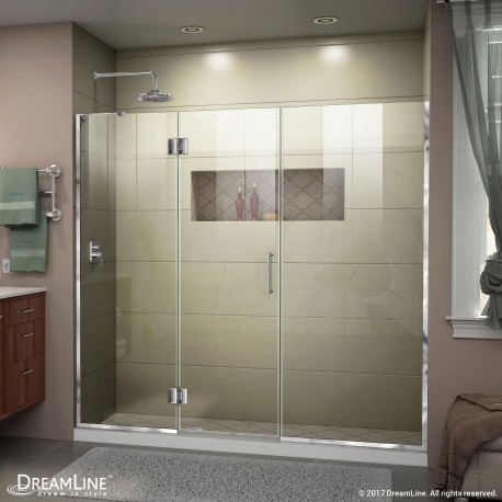 Unidoor-X 61 1/2 - 69 Hinged Shower Door