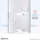 Unidoor-X 61 1/2 - 69 Hinged Shower Door