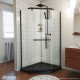 Prism Neo Angle Shower Enclosure & Black Base Kit