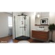 Prism Neo Angle Shower Enclosure & Black Base Kit