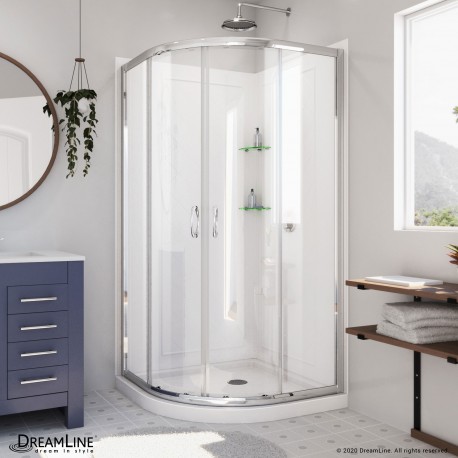 Prime Sliding Shower Enclosure Base Backwall Kit Lowes